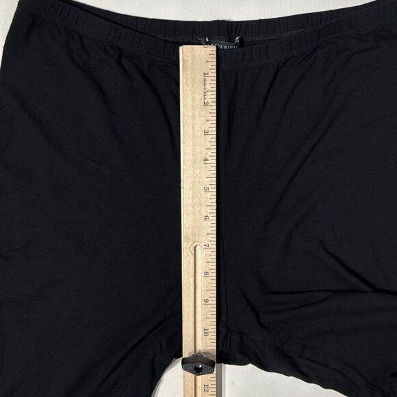 Eileen Fisher Black Viscose Spandex Elastic Waist Pants USA Made Women Sz M (B2) - Picture 8 of 9